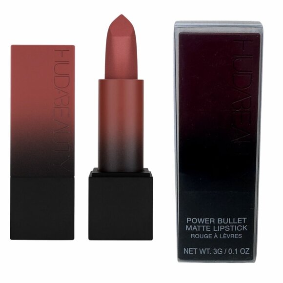 HUDABEAUTY Power Bullet Matte Lipstick Third Date Full Sz 3g Rare Authentic NIB - Picture 1 of 6